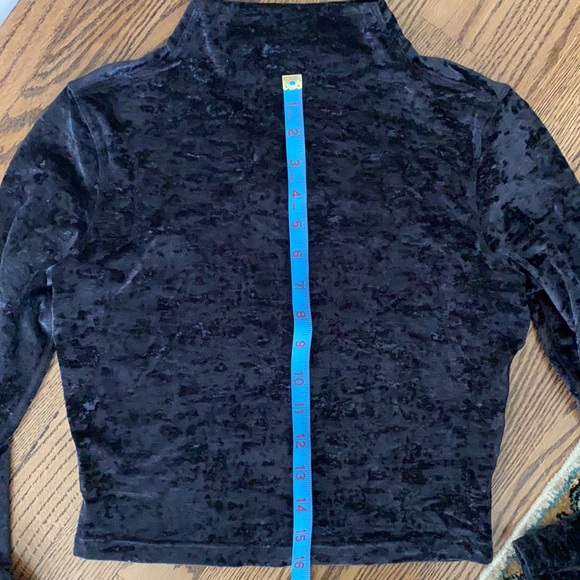 Lululemon All Aligned Mock Neck Long Sleeve Shirt *crushed velvet - Picture 10 of 11
